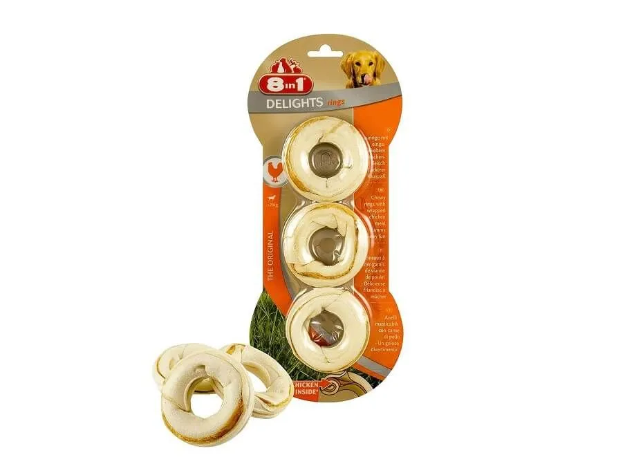8in1 Friandises Anneaux Delights Pour Chien