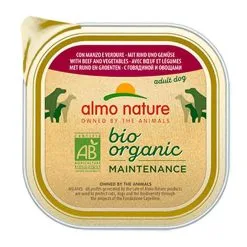 Almo Bio Organic Almo Nature Chien Bio Maintenance Boeuf Legumes 32 X 100 G