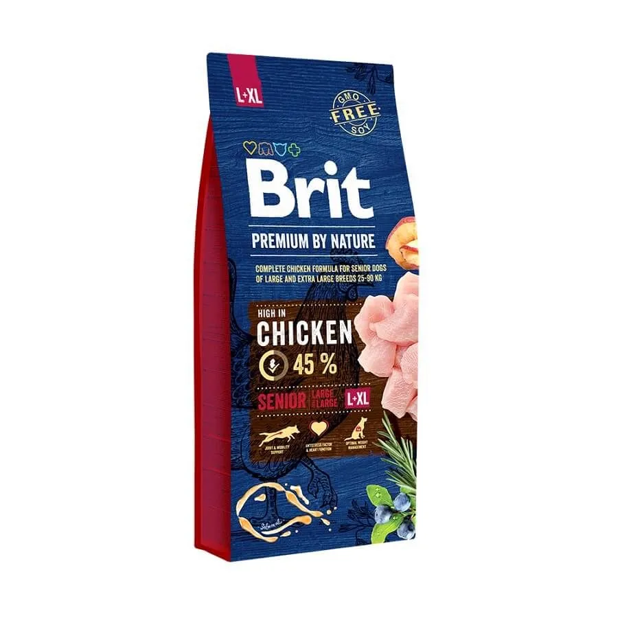 Brit Premium By Nature Chien Senior L+XL 15 Kg