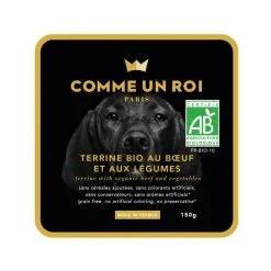 Comme Un Roi Chien Bio Bœuf Légumes 11 X 150 G