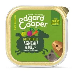 Edgard & Cooper Barquette Agneau Et Boeuf Pour Chien 11 X 150 G