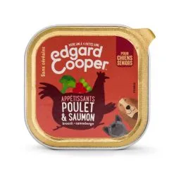 Edgard & Cooper Barquette Poulet & Saumon Pour Chien Senior 11 X 150 G