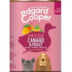Edgard & Cooper Boite Canard Et Poulet Chiot 6 X 400 G