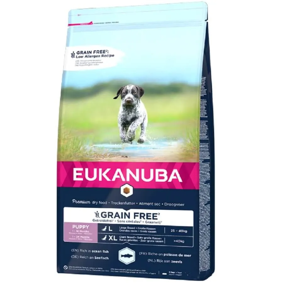 Eukanuba Puppy Junior Grande Race Poisson 3 Kg - Destockage