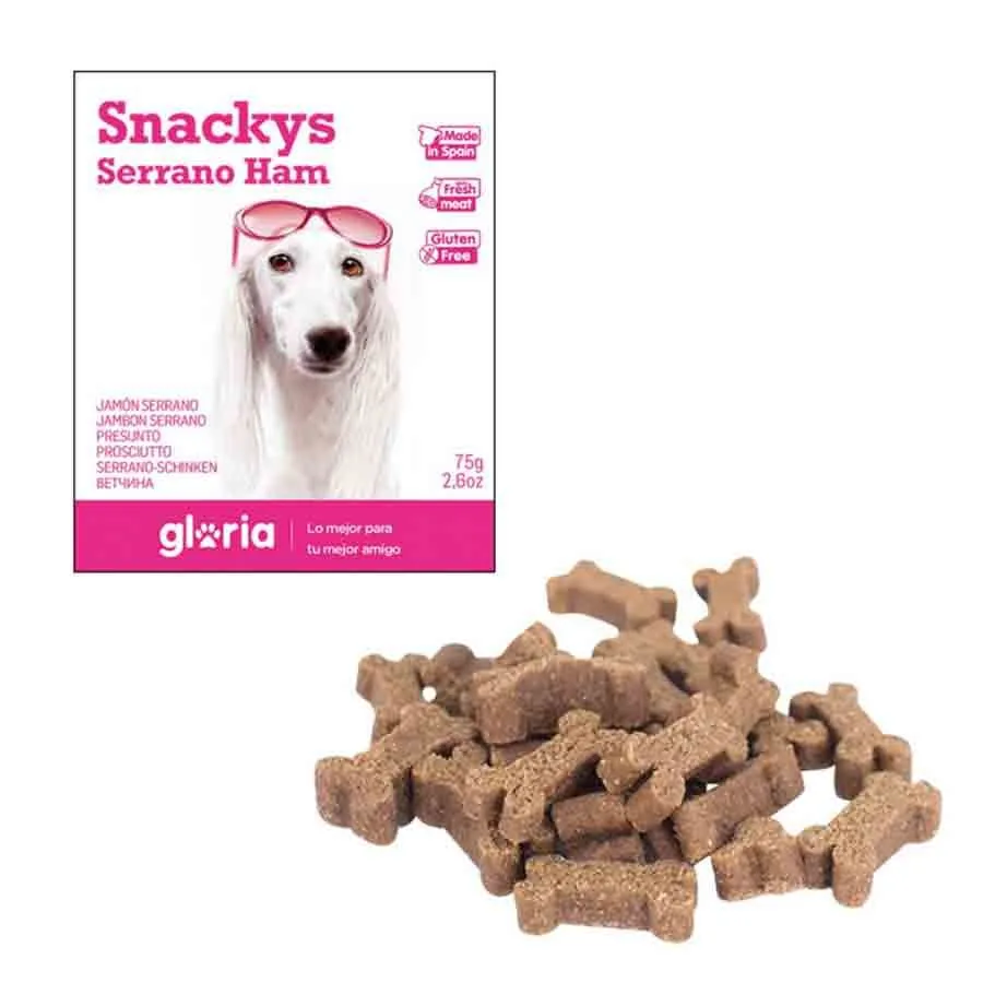 Gloria Snackys Friandises Au Jambon De Sarrano Sans Gluten Chien 75 G