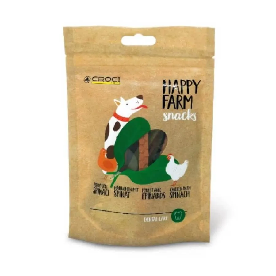 Happy Farm Poulet & Epinard Pour Chien 80 G