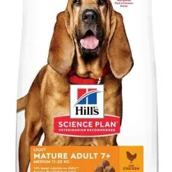 Hill's Science Plan Hill's Science Plan Canine Mature Adult 7+ Light Medium Poulet 14 Kg