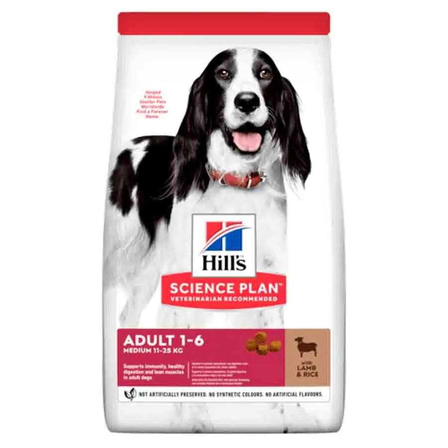 Hill's Science Plan Hill's Science Plan Canine Adult Medium Agneau & Riz 14 Kg