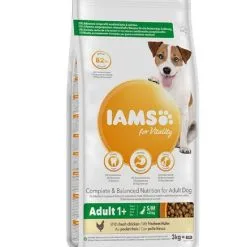 IAMS Vitality Croquettes Chien Adulte Petite Et Moyenne Race Poulet 3 Kg