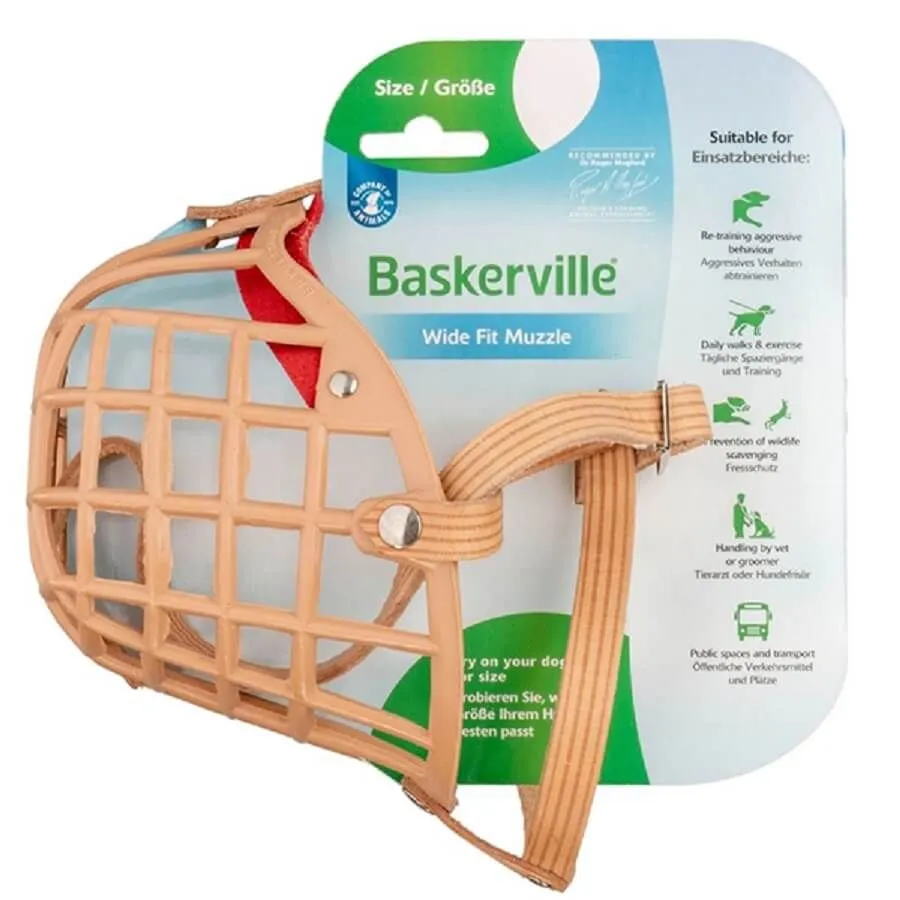 Muselière Baskerville Muzzle Beige T1