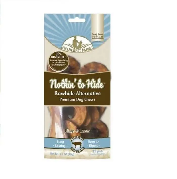 Nothin To Hide Nothin' To Hide Rings & Bones Au Boeuf Pour Chien X12