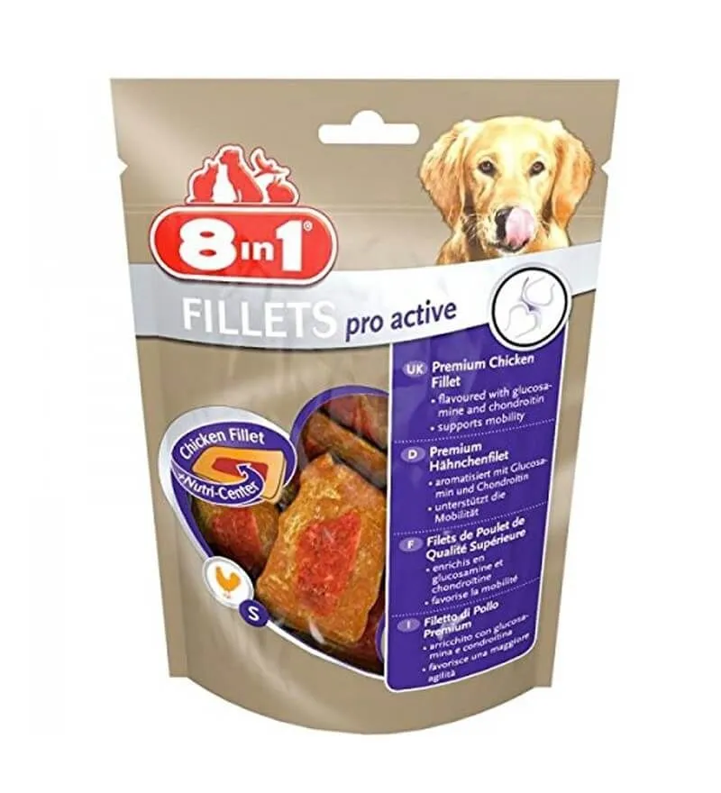 8in1 Fillets Pro Active Pour Chien 80 G