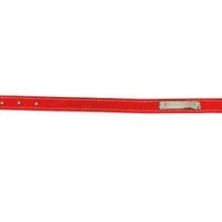 Zolux Collier En Cuir Piqué Rouge 45 Cm